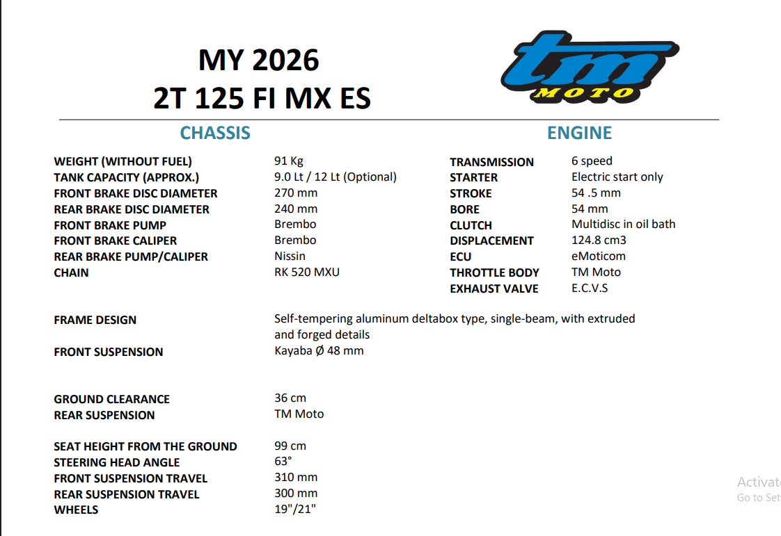 image 5 of 2026 MX 125 FI ES